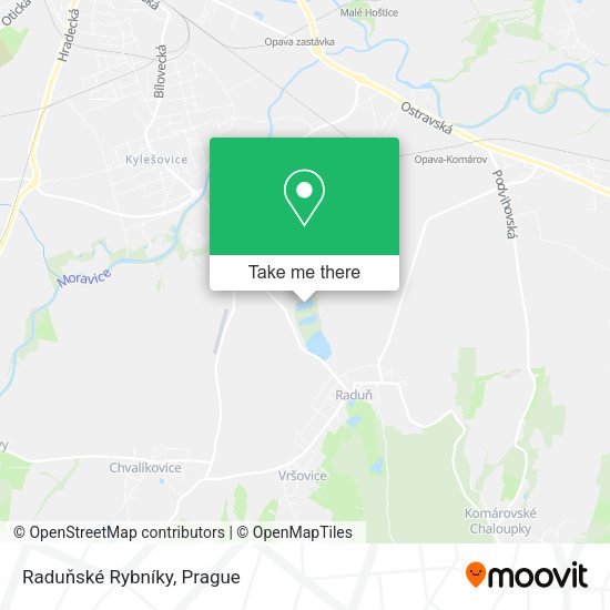 Raduňské Rybníky map