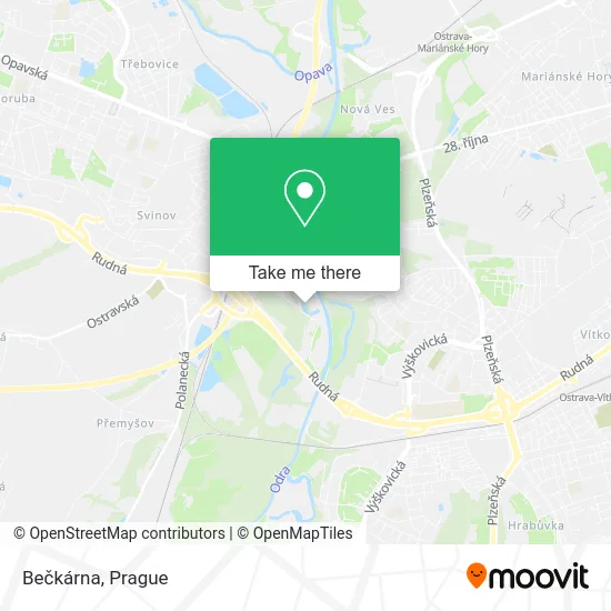 Карта Bečkárna