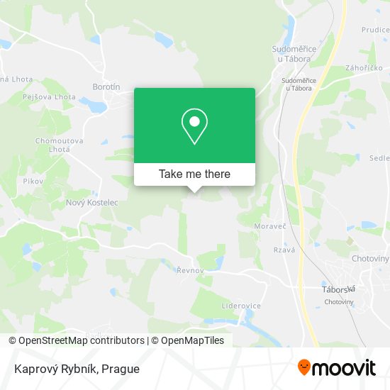 Kaprový Rybník map