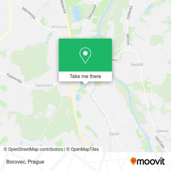 Карта Borovec
