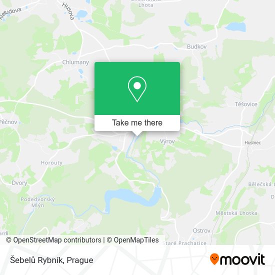 Šebelů Rybník map