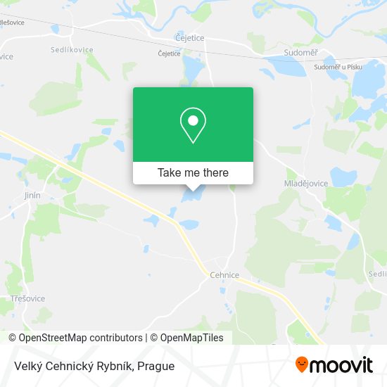 Velký Cehnický Rybník map