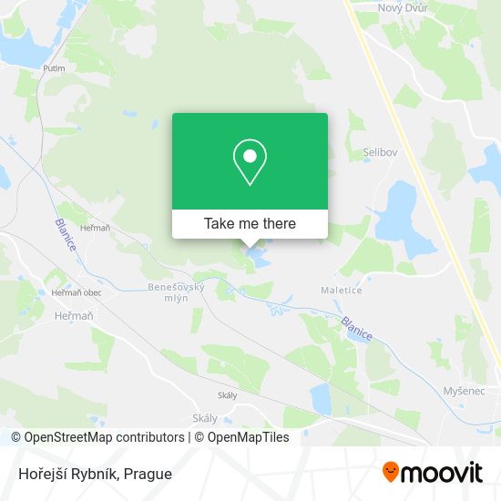 Hořejší Rybník map