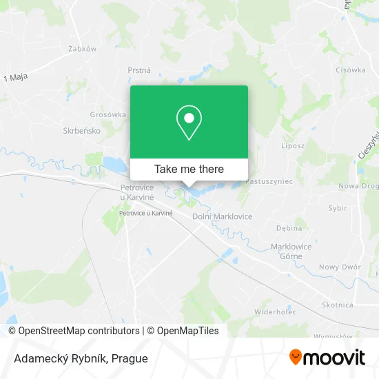 Карта Adamecký Rybník