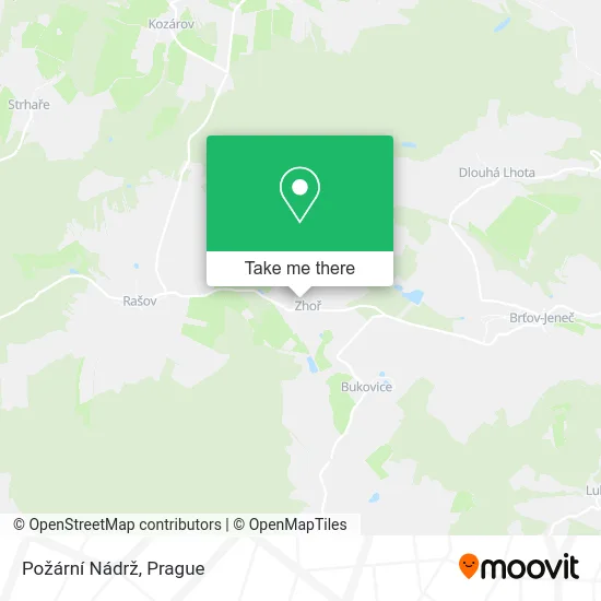 Карта Požární Nádrž