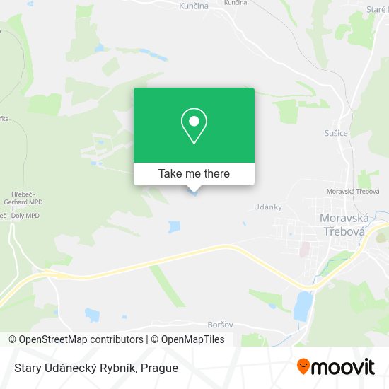 Stary Udánecký Rybník map
