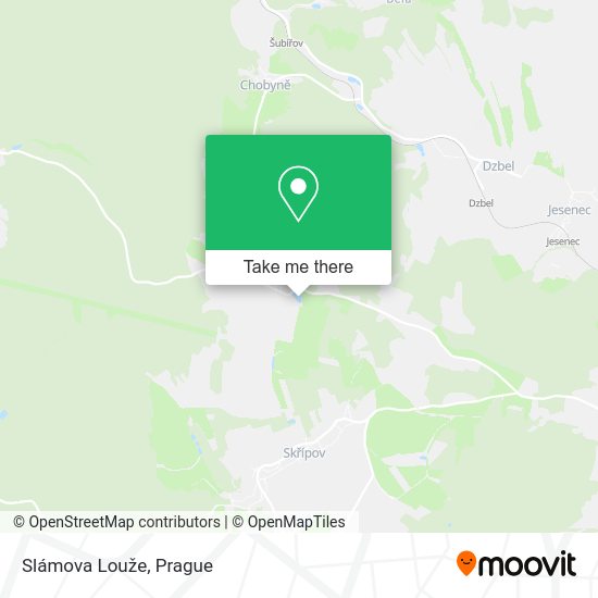 Slámova Louže map