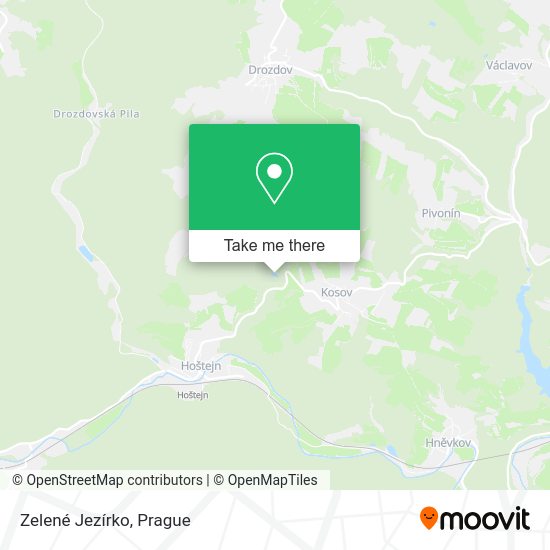 Zelené Jezírko map