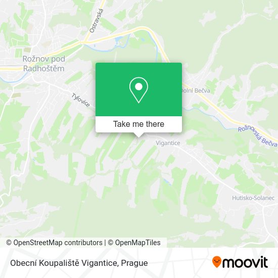 Obecní Koupaliště Vigantice map