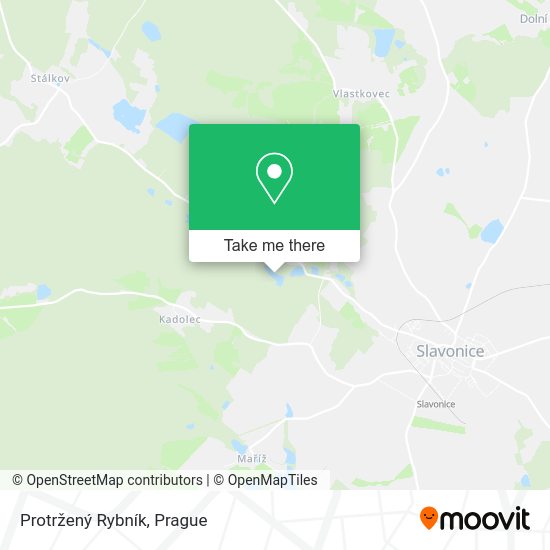 Protržený Rybník map