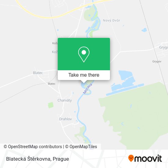 Blatecká Štěrkovna map