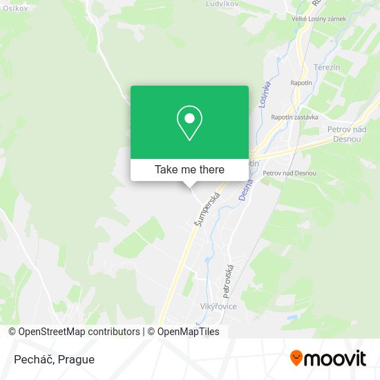 Карта Pecháč