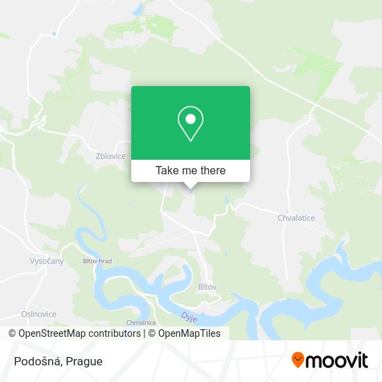 Карта Podošná