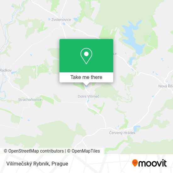 Vilímečský Rybník map