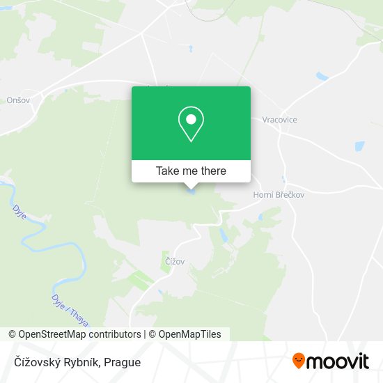 Čížovský Rybník map