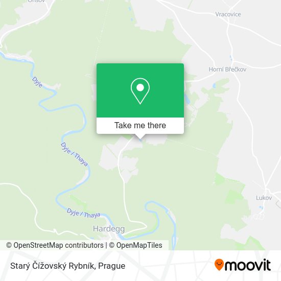Starý Čížovský Rybník map