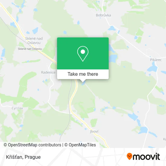 Kříšťan map