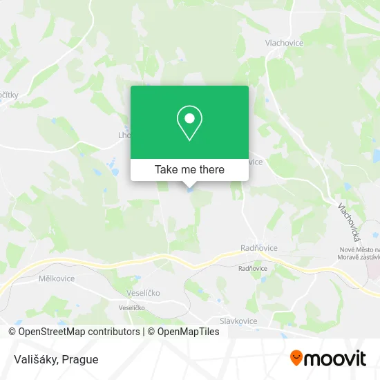 Карта Vališáky