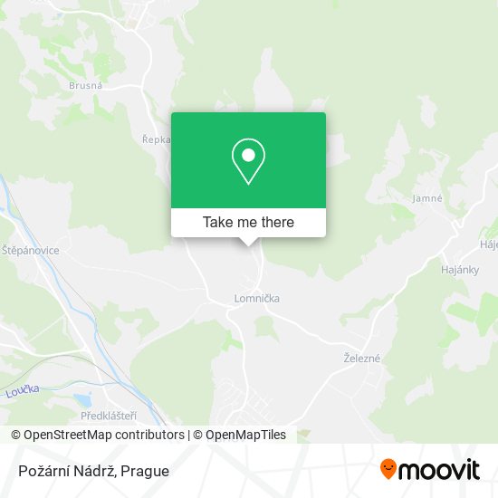 Карта Požární Nádrž