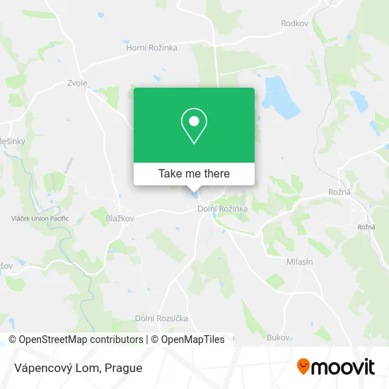 Карта Vápencový Lom