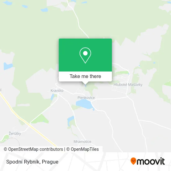 Карта Spodní Rybník