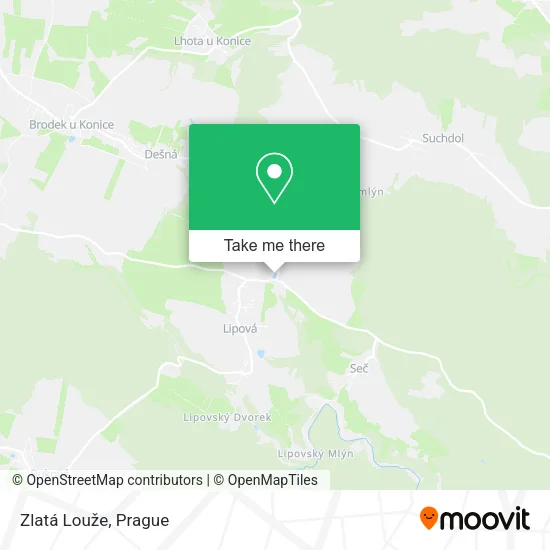 Карта Zlatá Louže