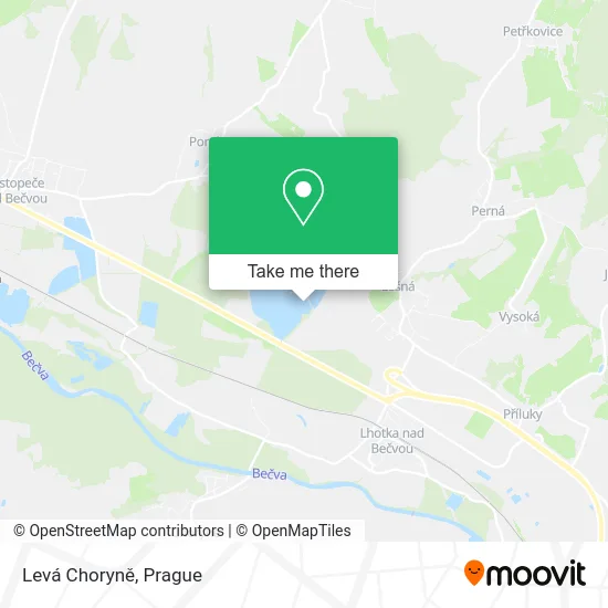 Levá Choryně map