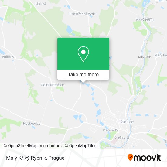 Malý Křivý Rybník map
