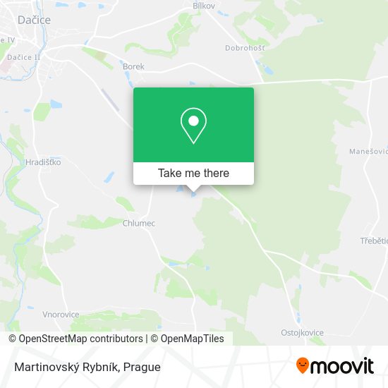Martinovský Rybník map