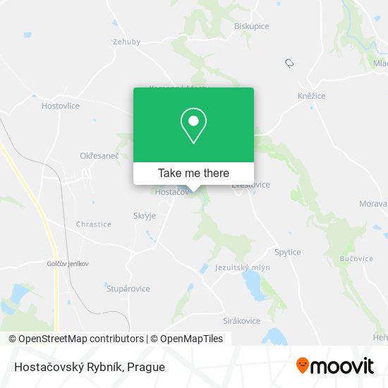 Hostačovský Rybník map