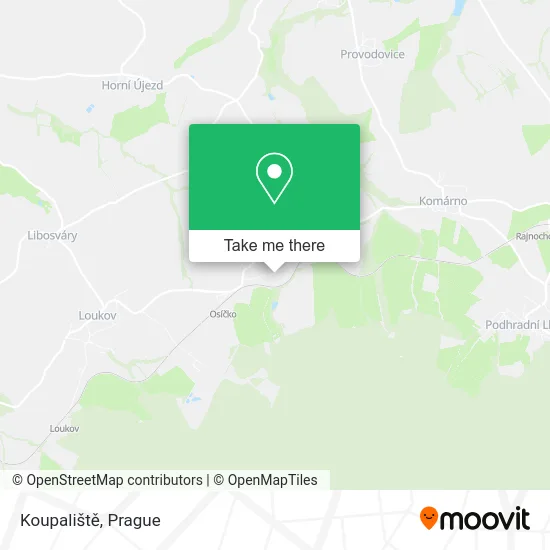Карта Koupaliště