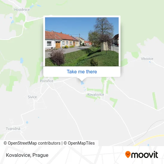 Карта Kovalovice