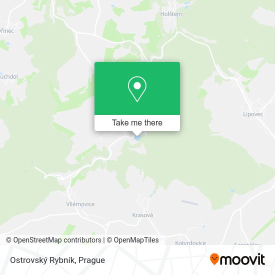 Ostrovský Rybník map