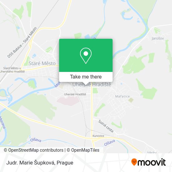 Judr. Marie Šupková map