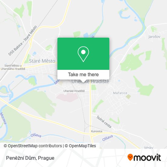 Peněžní Dům map