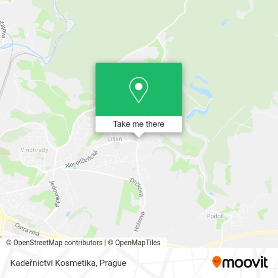 Kadeřnictví Kosmetika map