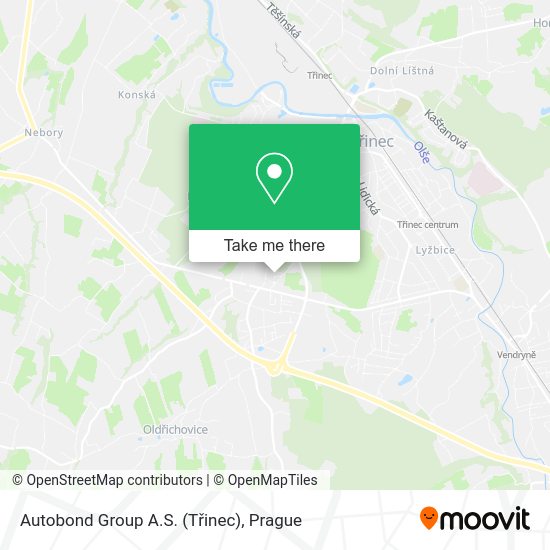 Autobond Group A.S. (Třinec) map