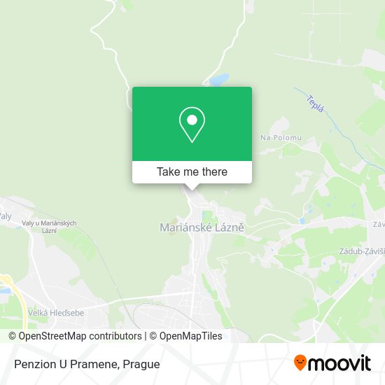 Карта Penzion U Pramene