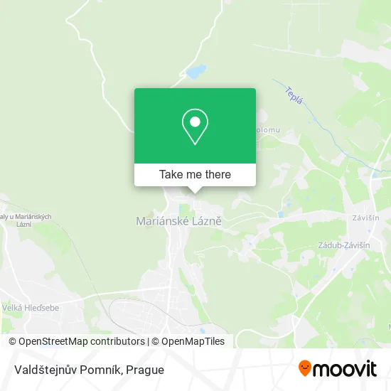 Карта Valdštejnův Pomník