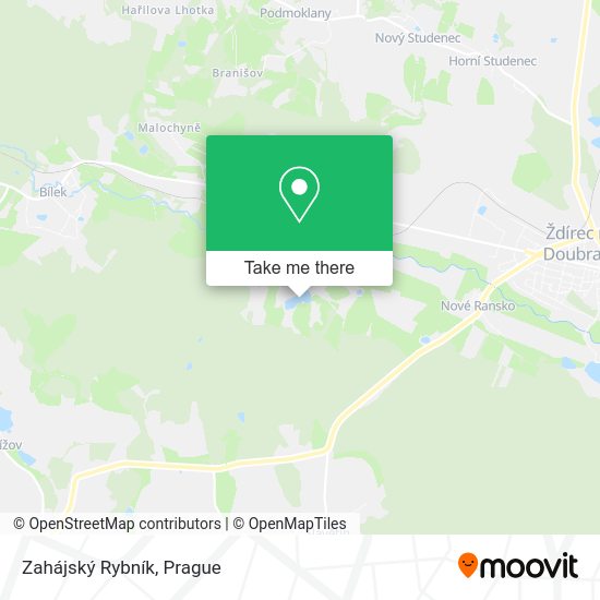 Zahájský Rybník map