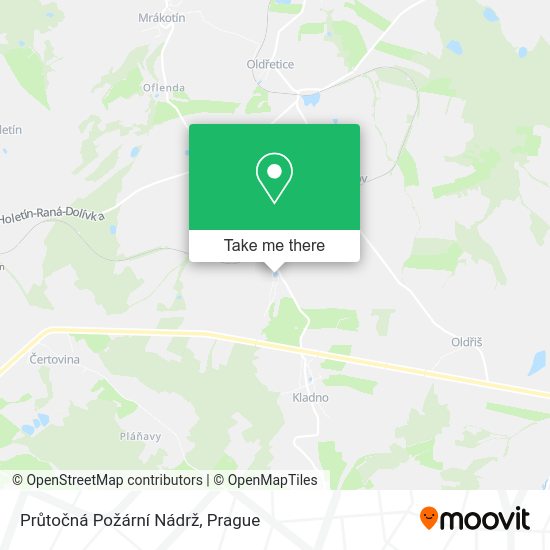 Průtočná Požární Nádrž map