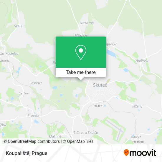 Карта Koupaliště