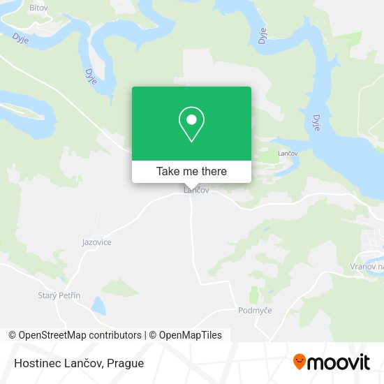 Карта Hostinec Lančov