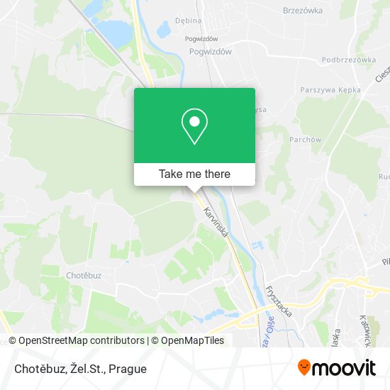Chotěbuz, Žel.St. map