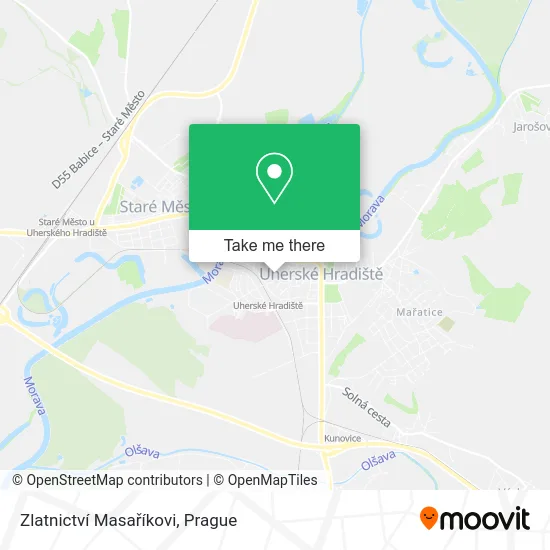 Карта Zlatnictví Masaříkovi