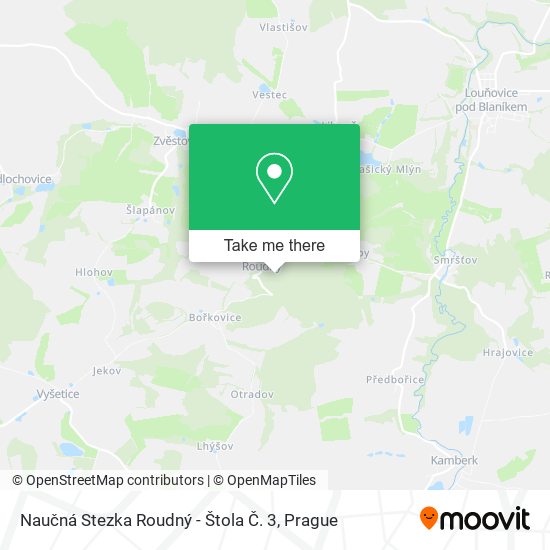 Naučná Stezka Roudný - Štola Č. 3 map