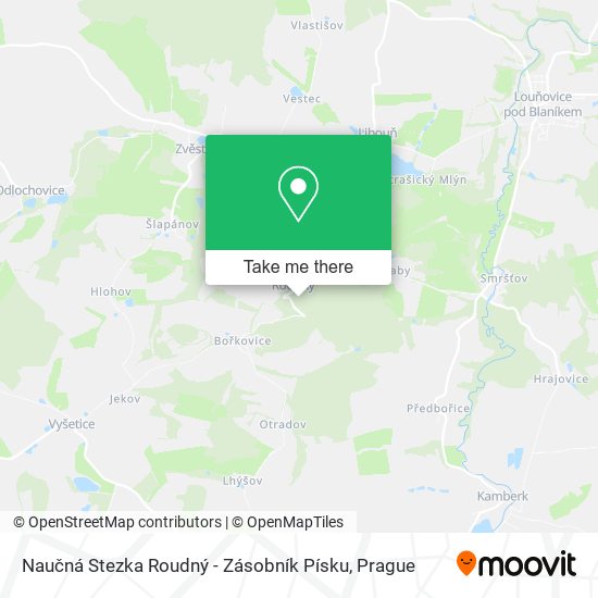 Naučná Stezka Roudný - Zásobník Písku map