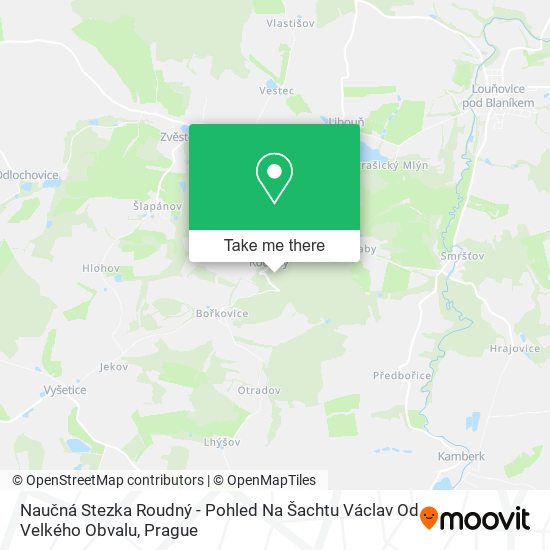 Naučná Stezka Roudný - Pohled Na Šachtu Václav Od Velkého Obvalu map