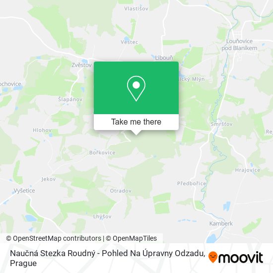 Naučná Stezka Roudný - Pohled Na Úpravny Odzadu map