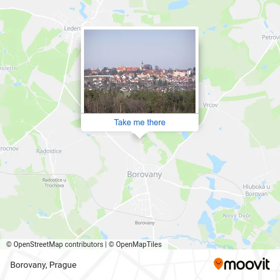 Карта Borovany